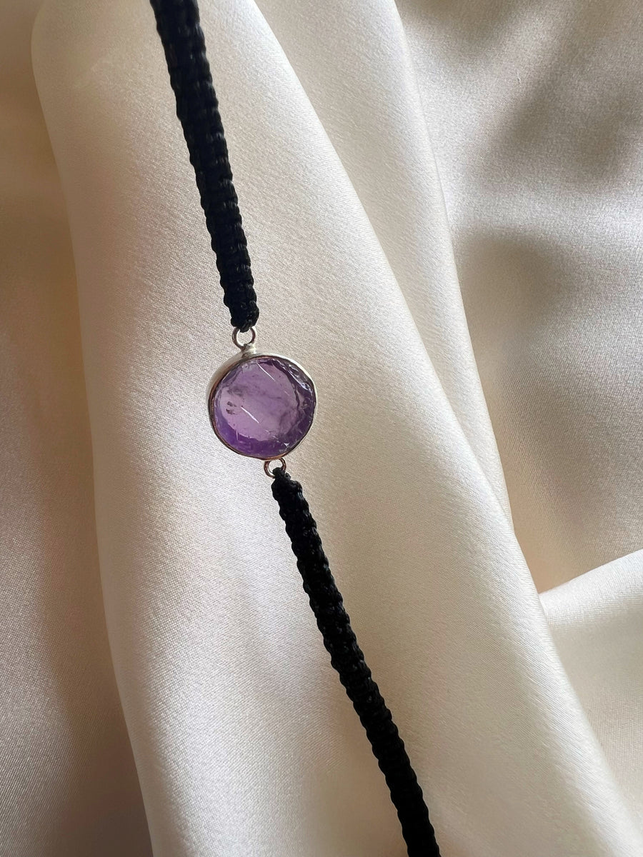February Birthstone – Amethyst 92.5 Silver Bracelet