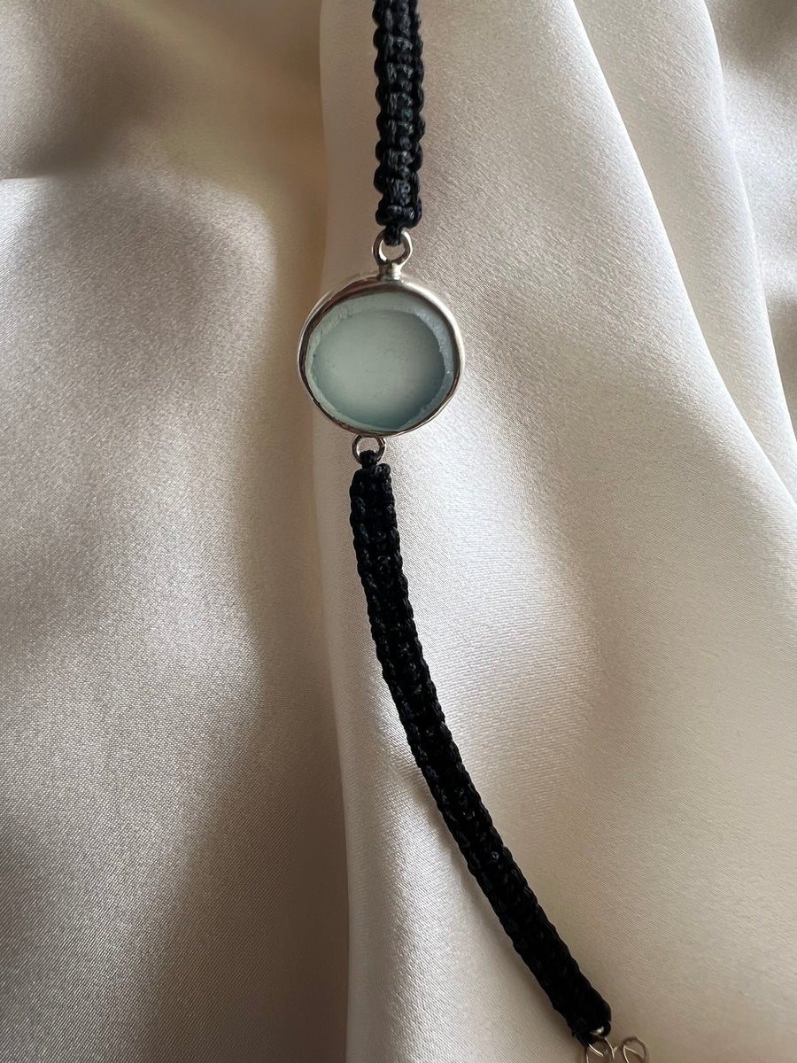 March Birthstone – Aqua Chalcedony 92.5 Silver Bracelet