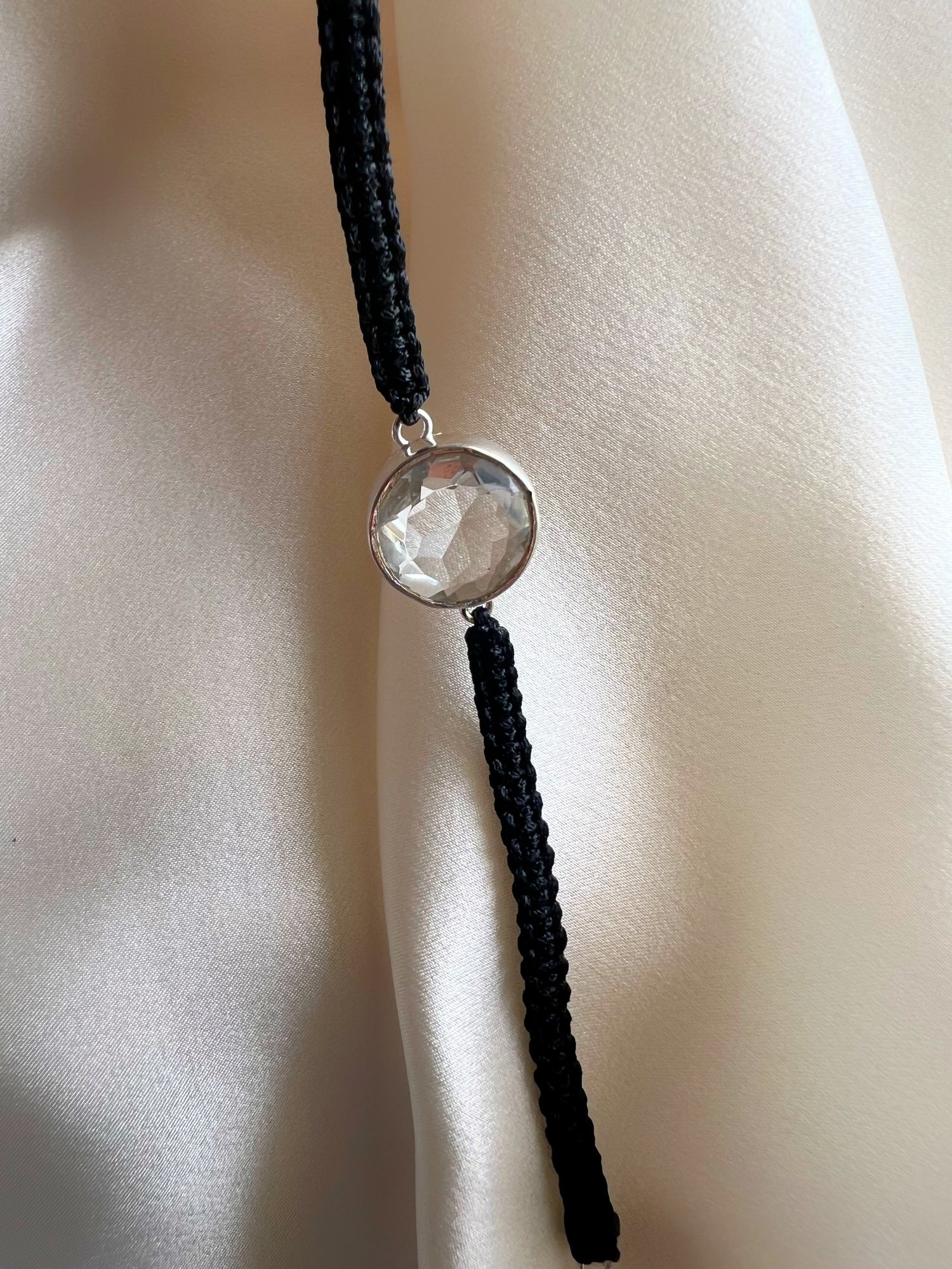 April Birthstone - Crystal 92.5 Silver Bracelet