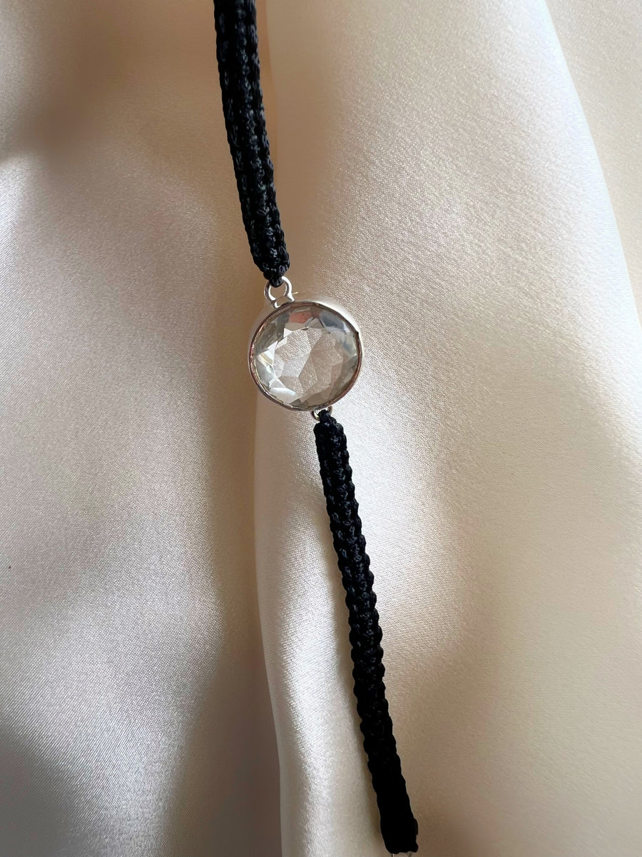 April Birthstone - Crystal 92.5 Silver Bracelet