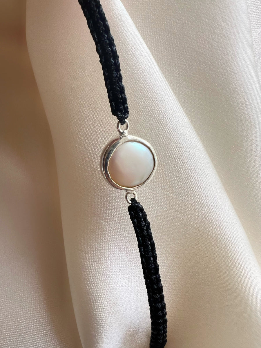 June Birthstone – Pearl 92.5 Silver Bracelet