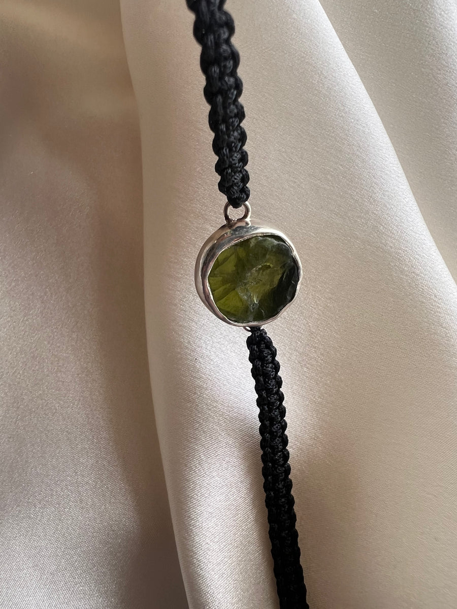 August Birthstone – Peridot 92.5 Silver Bracelet