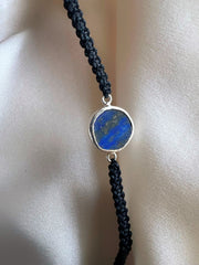 September Birthstone – Lapis Lazuli 92.5 Silver Bracelet