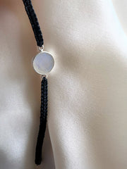 October Birthstone – Rainbow Moonstone 92.5 Silver Bracelet