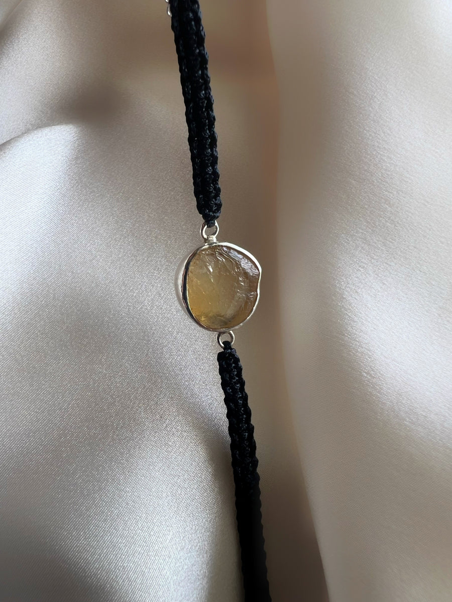 November Birthstone – Citrine 92.5 Silver Bracelet