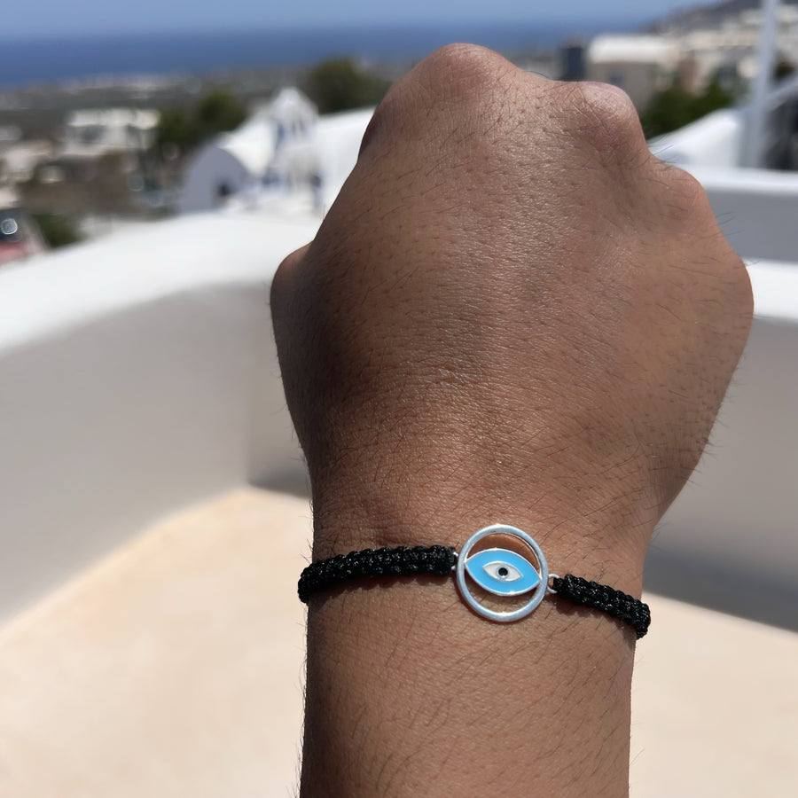 MEN – Full Circle Nazar EvilEye, 92.5 Silver Bracelet
