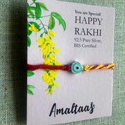 KIDS RAKHI - Nazar EvilEye Enamel – 92.5 Silver Rakhi