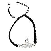 Men -  Om Namah Shivaya Bel Patra (Sacred Leaf) 92.5 Silver Bracelet