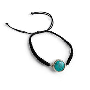 MEN - Neelkanth Blue Turquoise 92.5 Silver Bracelet
