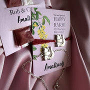 COMBO RAKHI – Lotus of Protection 92.5 Silver Rakhi