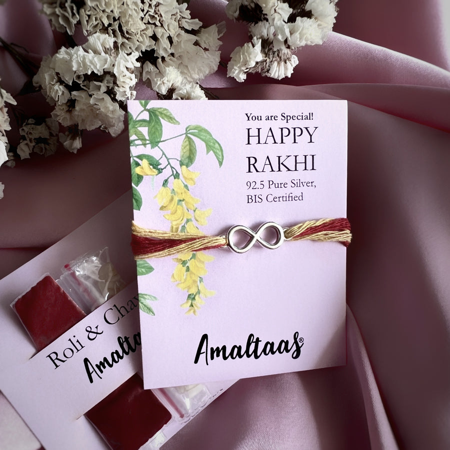 RAKHI - Forever Bhai Infinity Rakhi 92.5 Silver