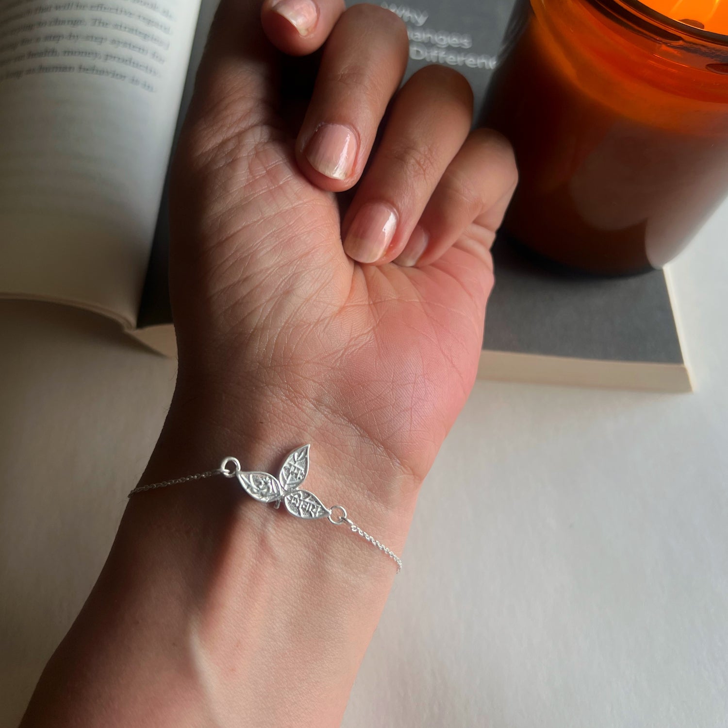 Women - Bel Patra Sacred Leaf 92.5 Silver Bracelet