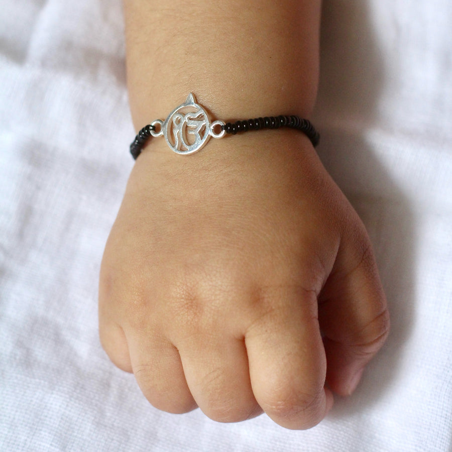 KIDS (Single) - Ek Onkar 92.5 Silver Bracelet