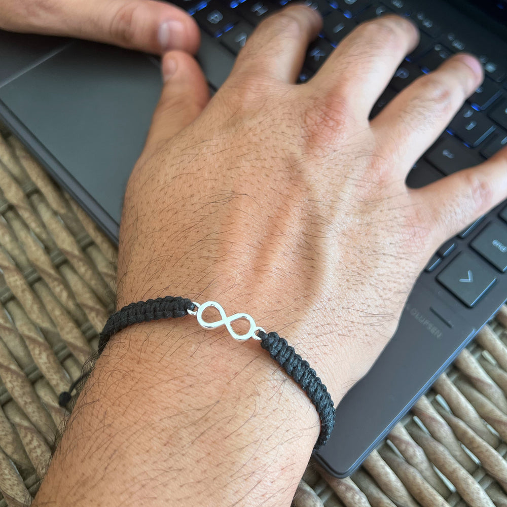 MEN - Infinity 92.5 Silver Bracelet