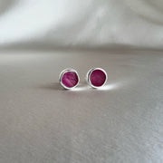 PREORDER - Ruby Scarlet Flame Studs