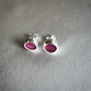 PREORDER - Ruby Scarlet Flame Studs