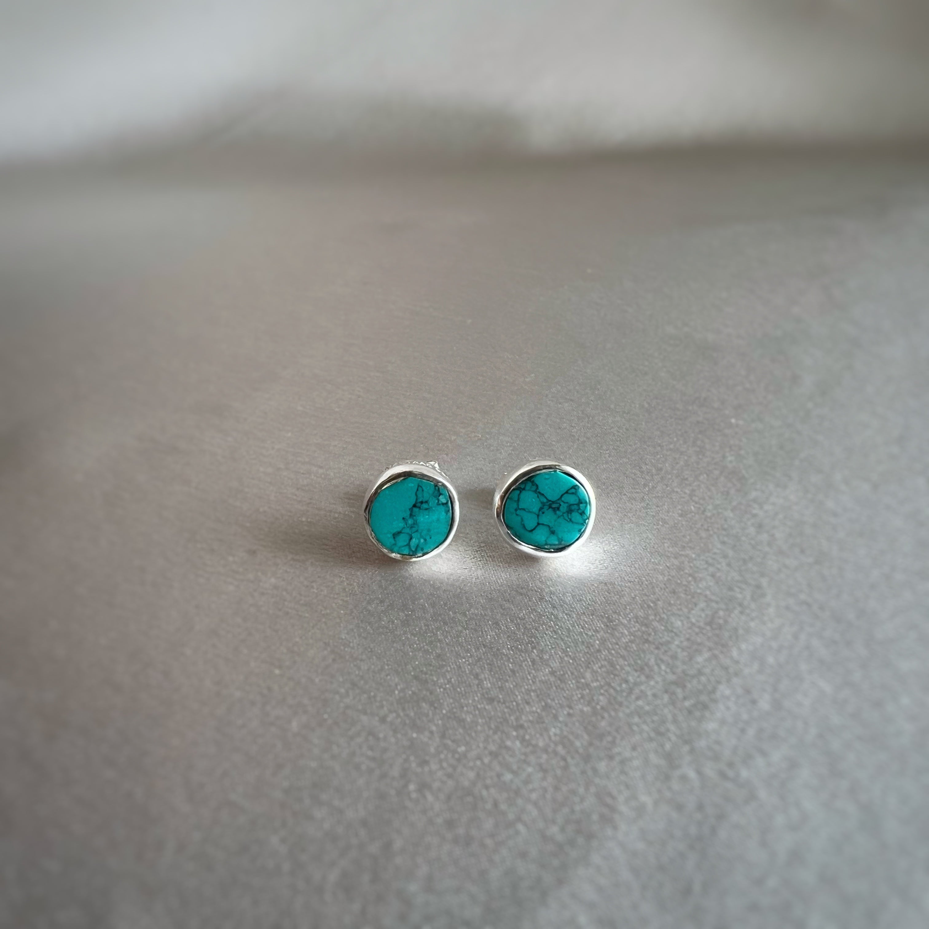 Blue Turquoise Sea Studs