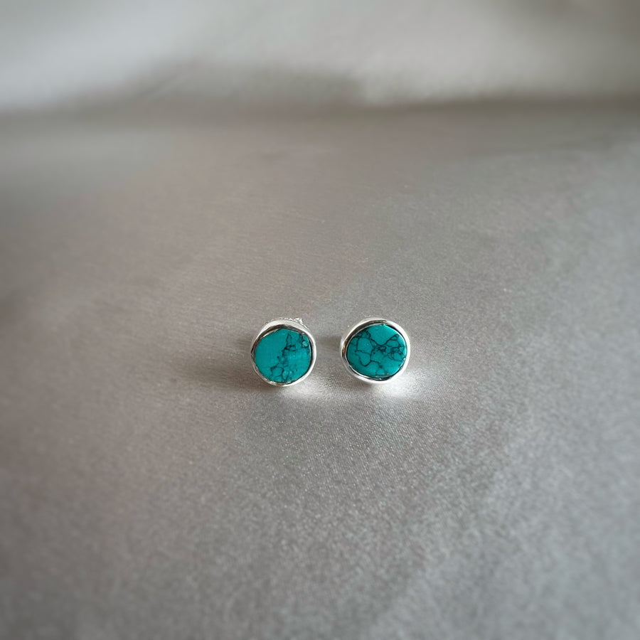 Blue Turquoise Sea Studs