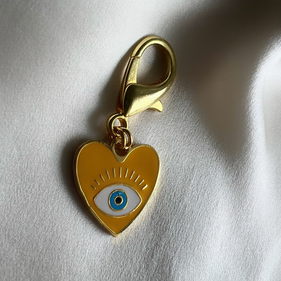 PREORDER - Pet Protection EvilEye - Heart Charm