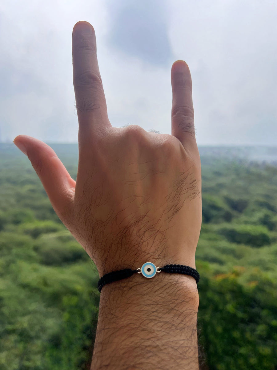 Men- EvilEye "Nazar Guardian" 92.5 Silver Bracelet
