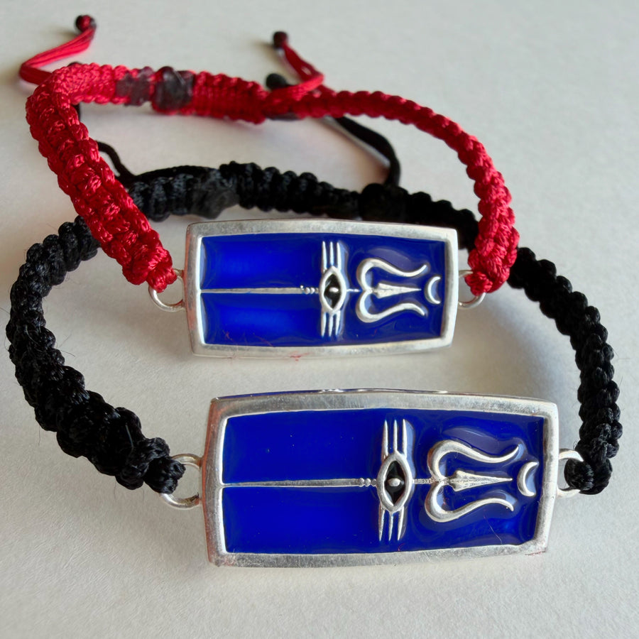 PRE - ORDER Neelkanth Trishul 92.5 Silver Bracelet
