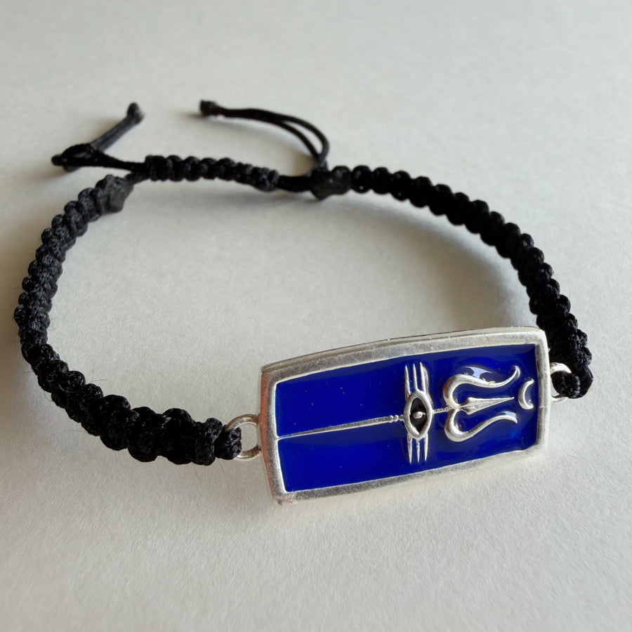 PRE - ORDER Neelkanth Trishul 92.5 Silver Bracelet