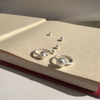 COUPLE RINGS - Pearl Perfect 92.5 Silver Rings