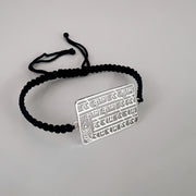 Krishna Maha-Mantra 92.5 Silver Bracelet