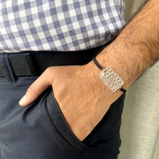 Krishna Maha-Mantra 92.5 Silver Bracelet