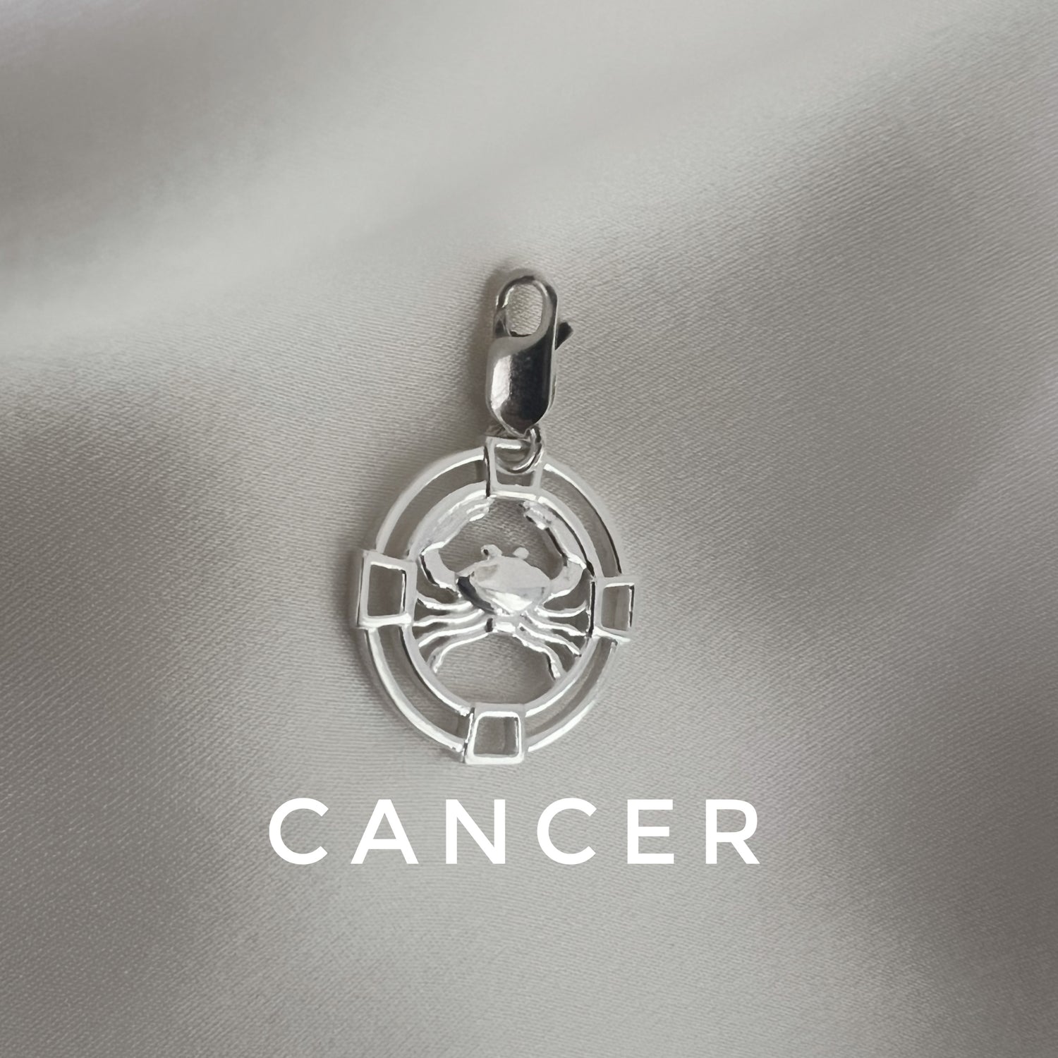 Cancer Pendant  92.5 Silver