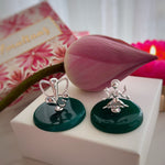 Lakshmi Ganesh Blessings Bundle in 92.5 Silver & Green Onyx