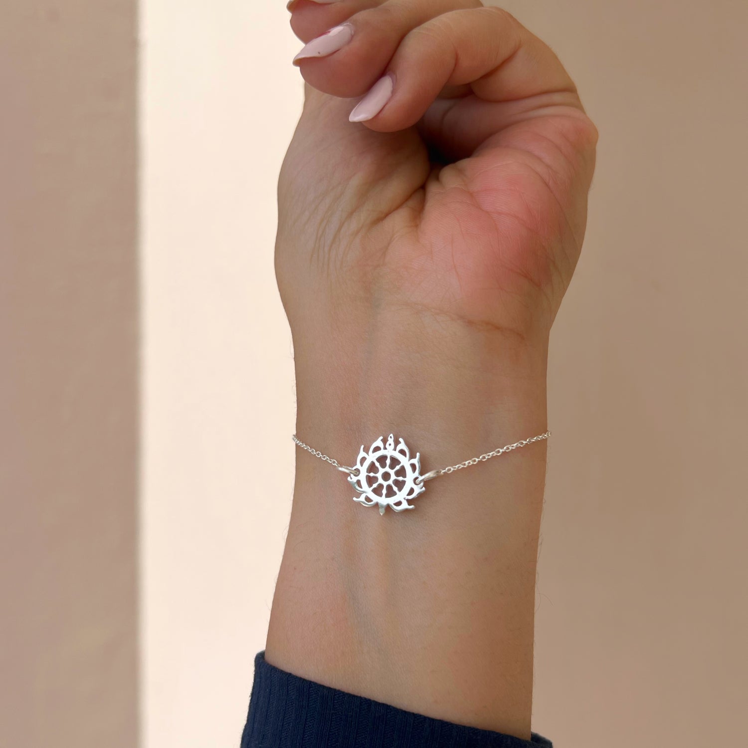Women - Sudarshan Chakra 92.5 Silver Bracelet