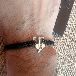 MEN Blessed Hands  - Auspicious Ganesha 92.5 Silver Bracelet