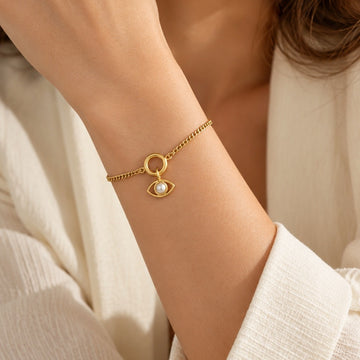 Freshwater Pearls - EvilEye EyeCandy Bracelet