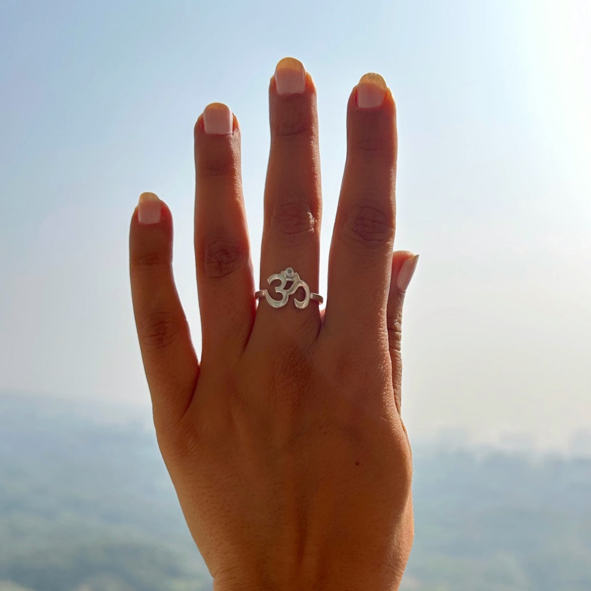 WOMEN RING - 92.5 Silver OM Ring