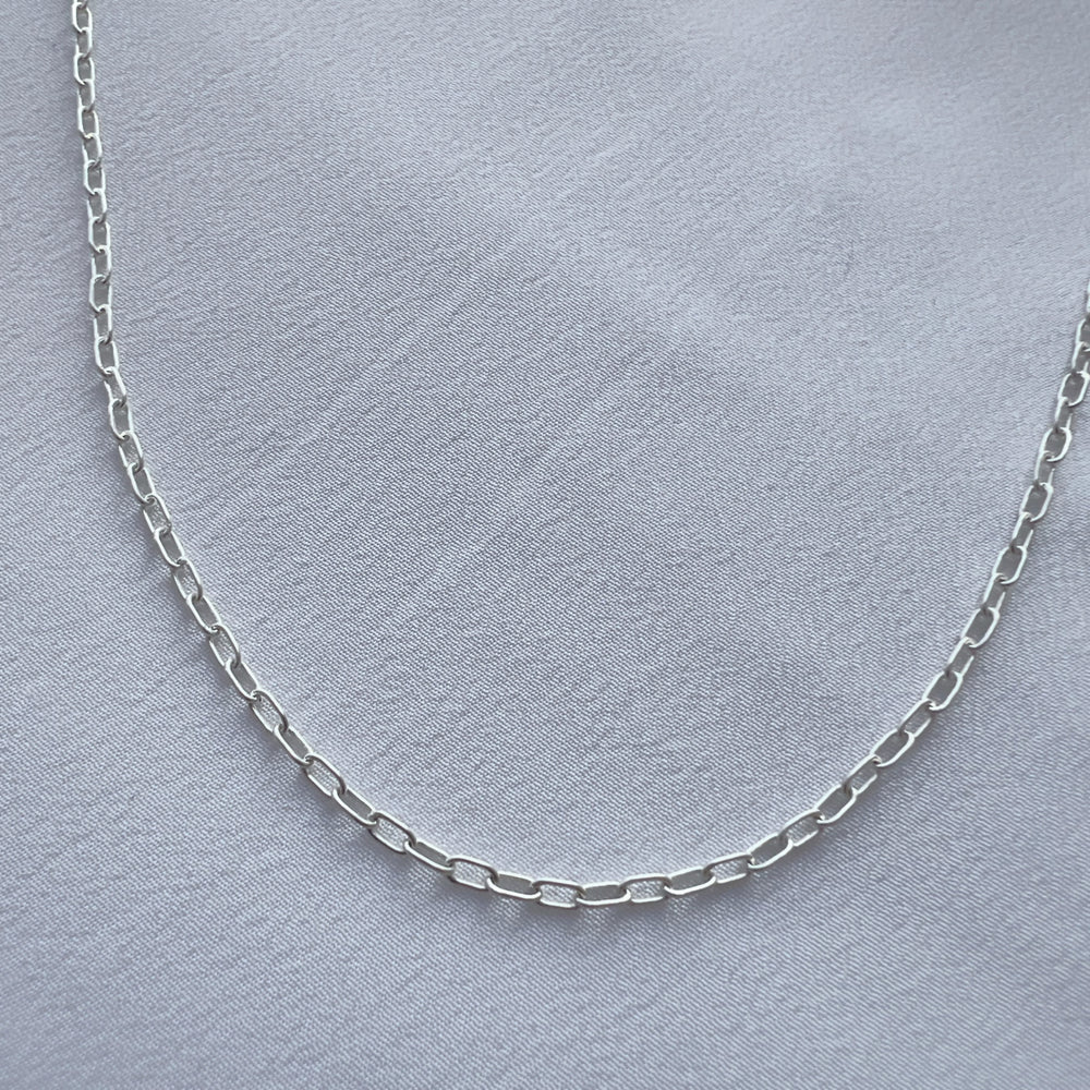 
            
                Load image into Gallery viewer, 92.5 Silver Link Chain Necklace (Zodiac Charm not included)
            
        