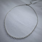 92.5 Silver Link Chain Necklace (Zodiac Charm not included)