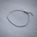 92.5 Silver Link Chain Bracelet (Zodiac Charm not included)