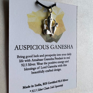 Pendant- Auspicious Ganesha 92.5 Silver