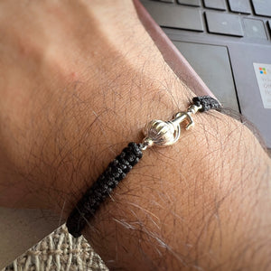 MEN Blessed Hands - Vayuputra Gadda 92.5 Silver Bracelet