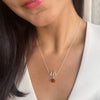 Necklace - Mahadev's Trishul Gaze with Rudraksha - 92.5 Silver