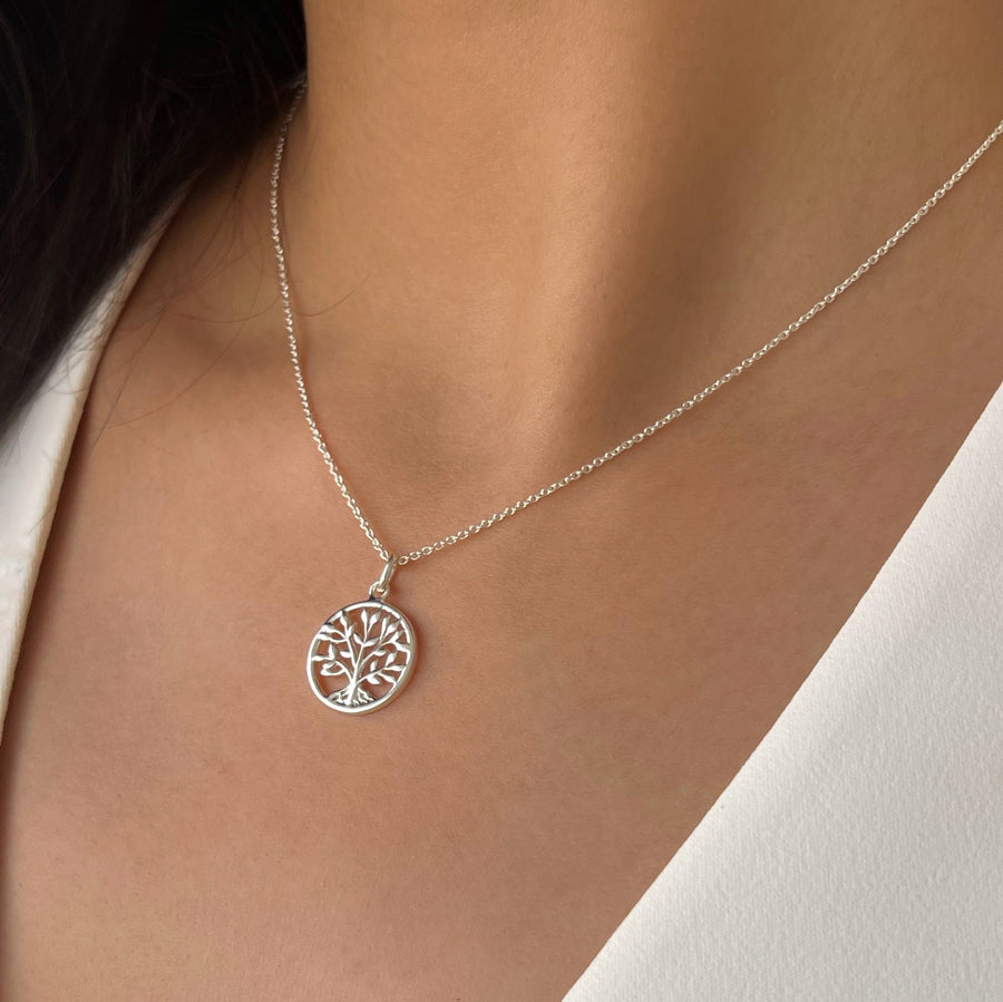 Unisex Necklace - Tree of life 92.5 Silver