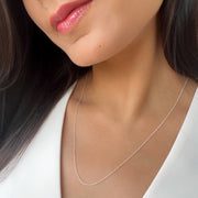 Unisex Sleek 92.5 Silver Chain