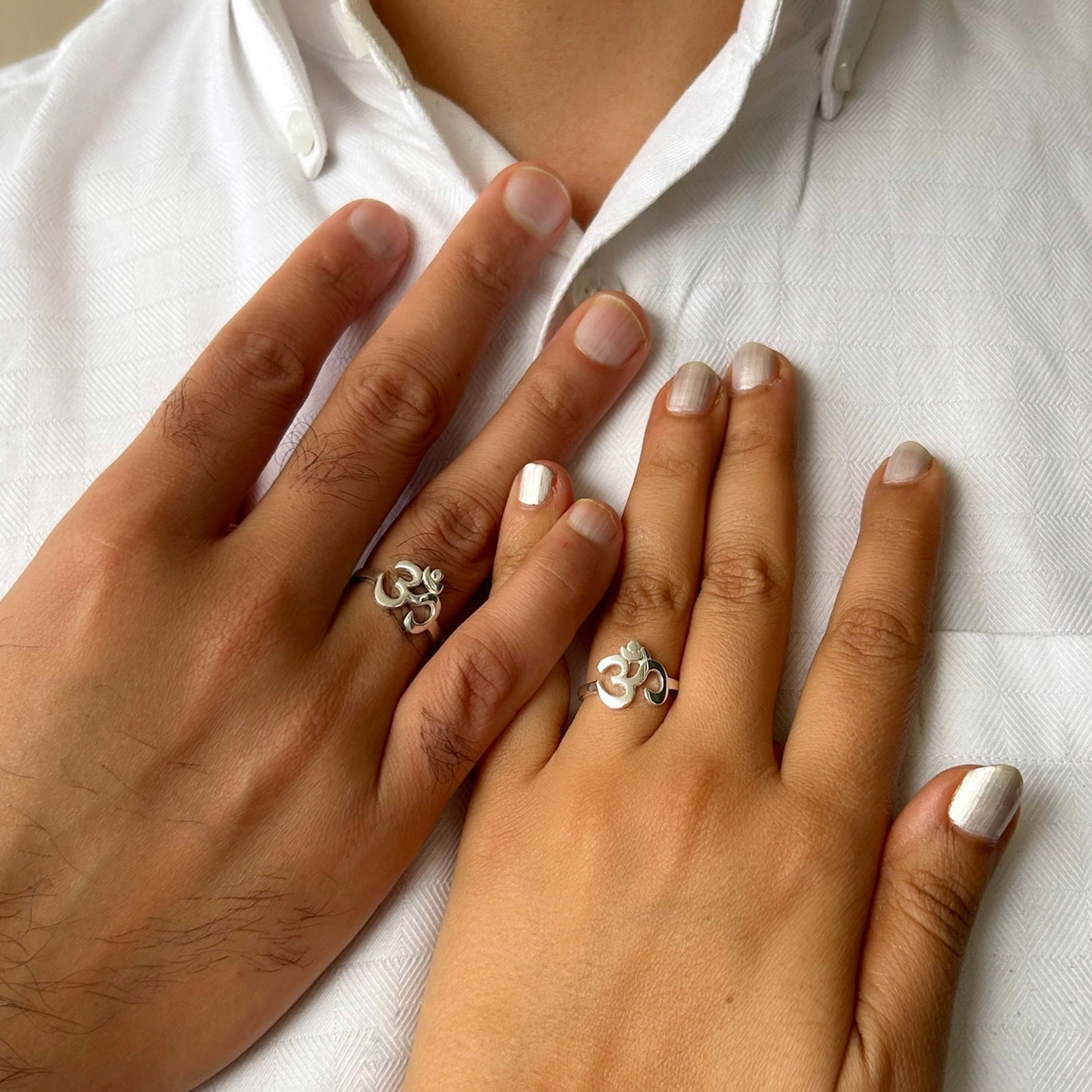 COUPLE RINGS - OM 92.5 Silver