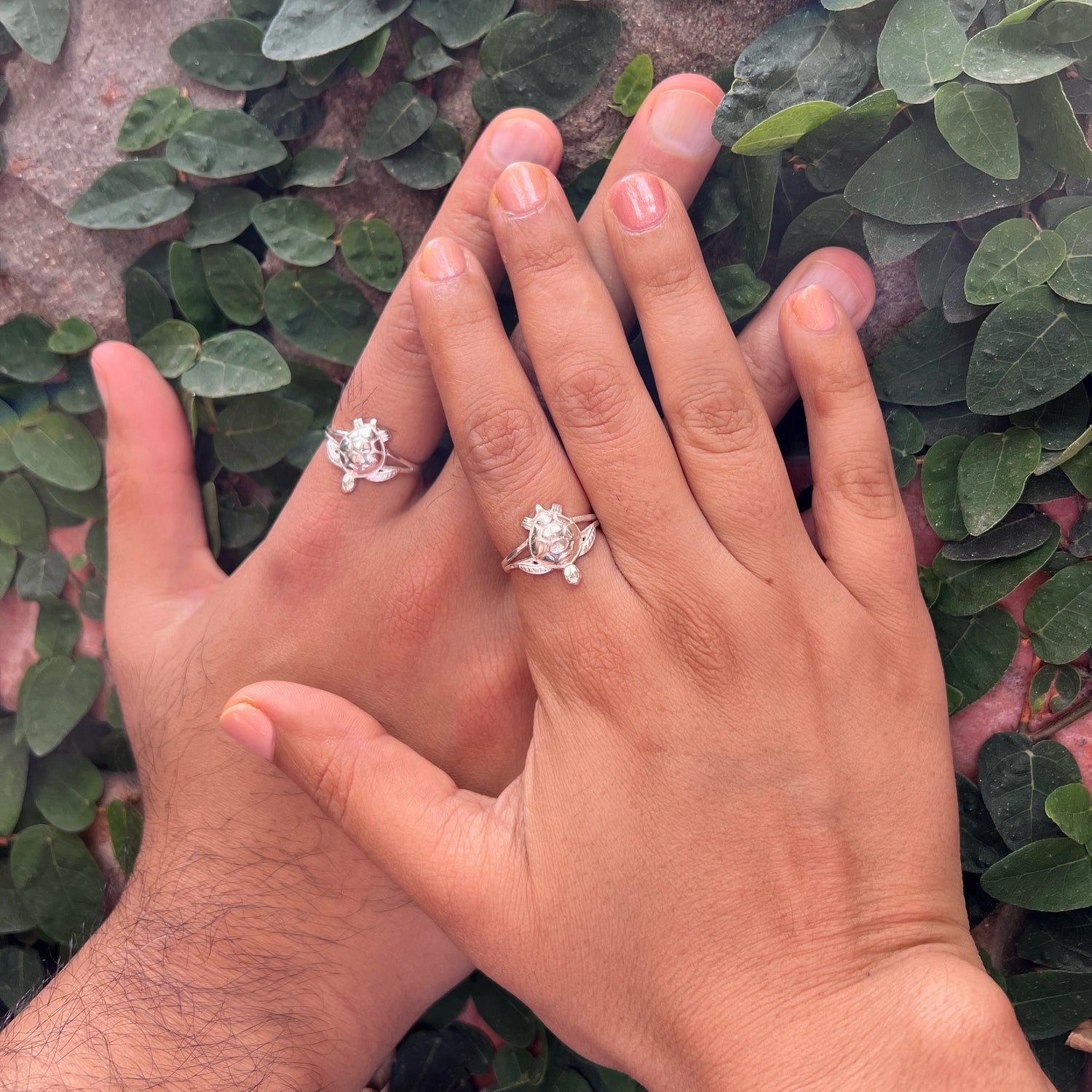 Couple Rings - Tortoise 92.5 Silver