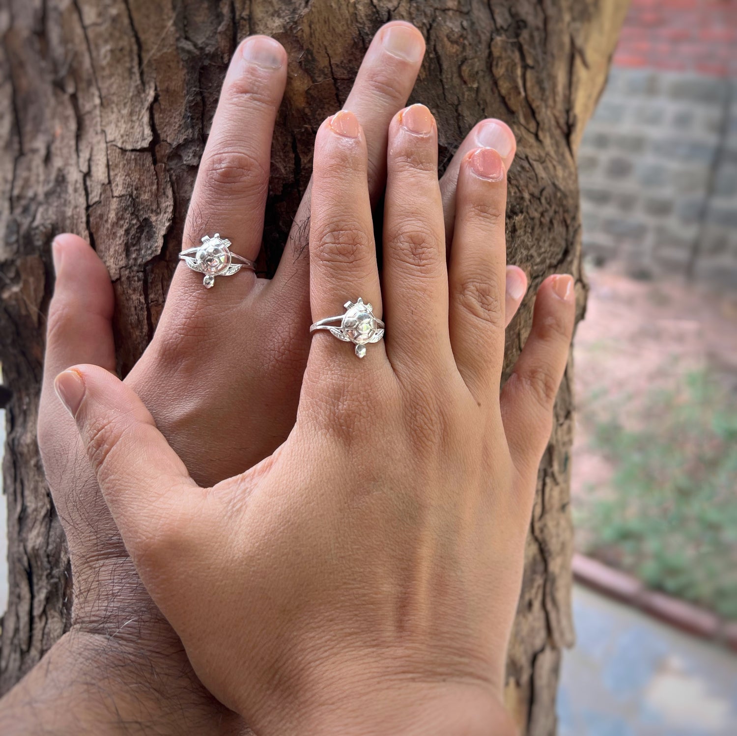 Couple Rings - Tortoise 92.5 Silver