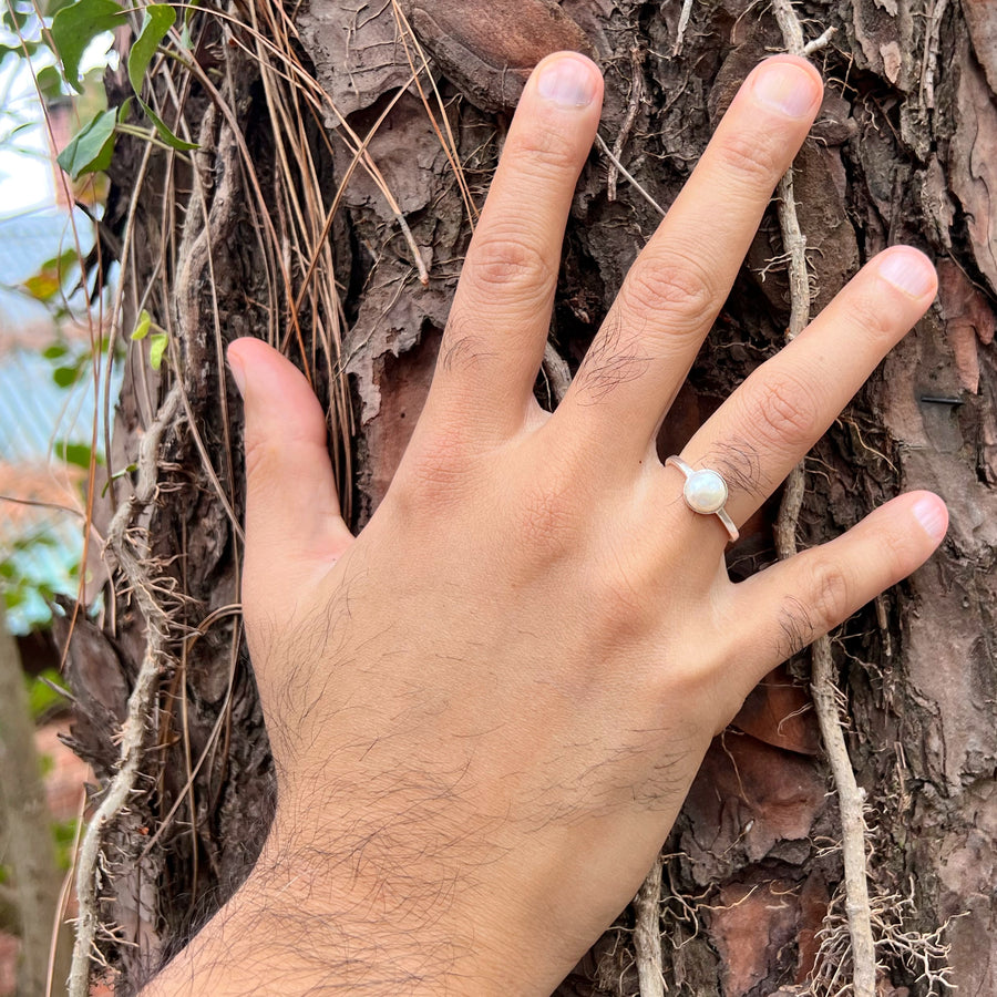 MEN - Pearl Perfect 92.5 Silver Ring