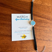March Birthstone – Aqua Chalcedony 92.5 Silver Bracelet