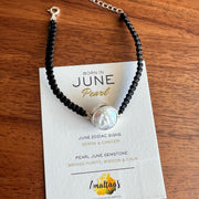June Birthstone – Pearl 92.5 Silver Bracelet