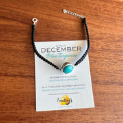 December Birthstone – Blue Turquoise 92.5 Silver Bracelet